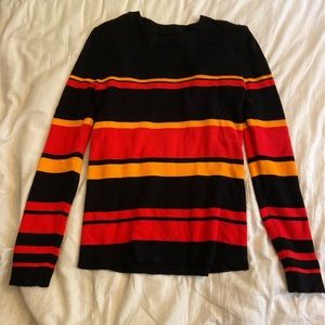 Nine West Fitted Colorblock Stripe Sweater in Medium